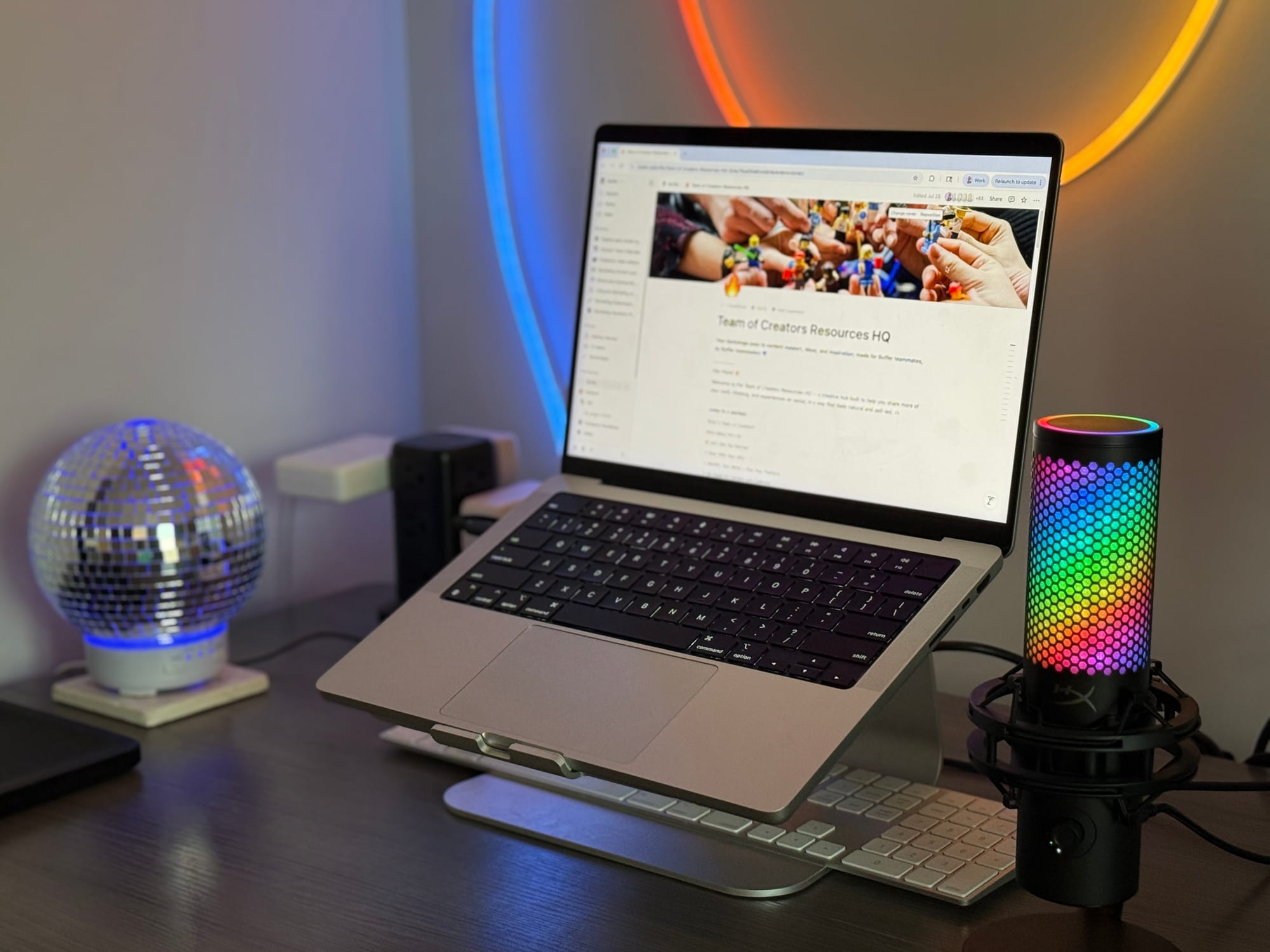 A peek at Buffer's Team of Creators Resources HQ on Notion.