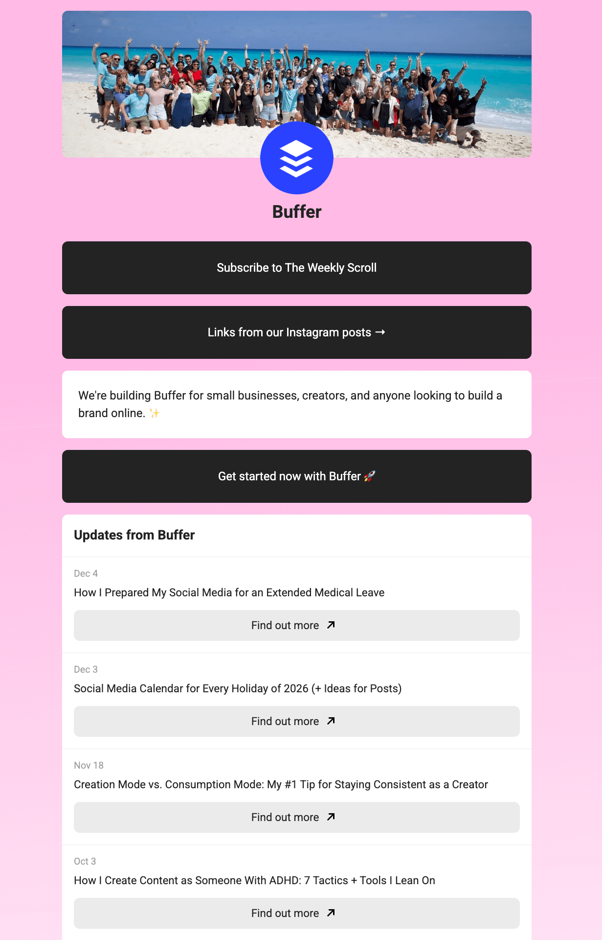 Instagram business profile for UGG showing verified account, brand bio, follower count, and hashtag use, demonstrating how to use instagram for business brand awareness and reach.